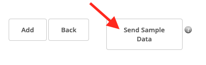Send Sample Data button.