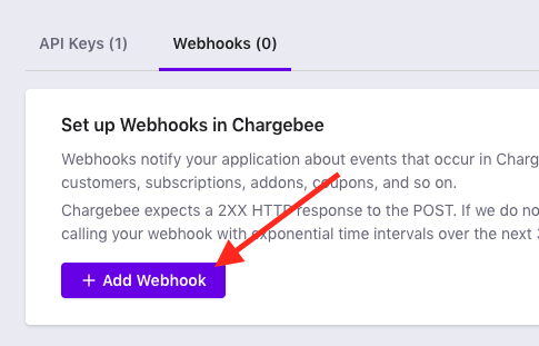 Add Webhook.