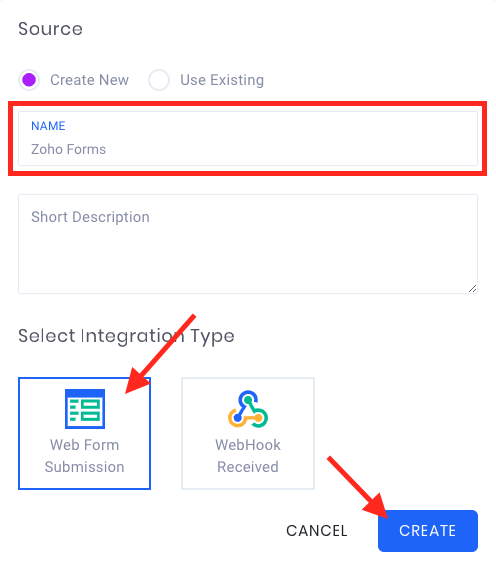 Source configuration.