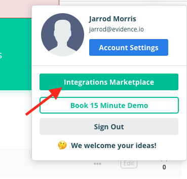 Integrations Marketplace.