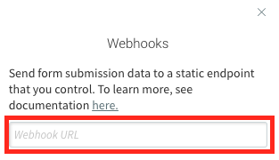 webhook url