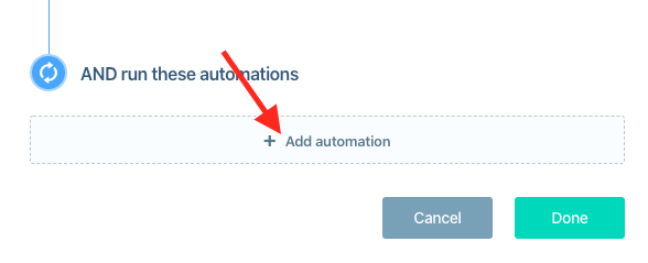 Next, click + Add automation.