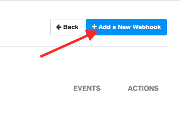 click the blue add a new webhook button in the top right