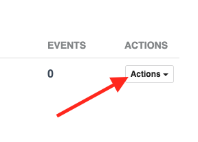 click the actions button on the webhook