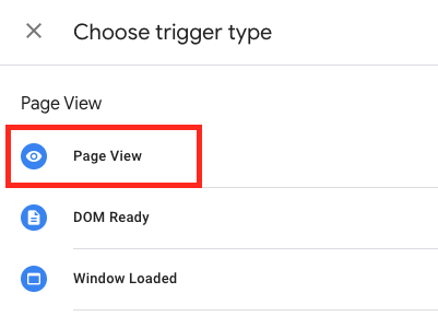 select page view