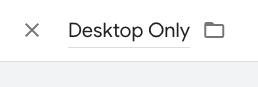 desktop only