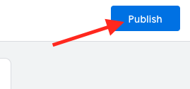 click publish in the top right
